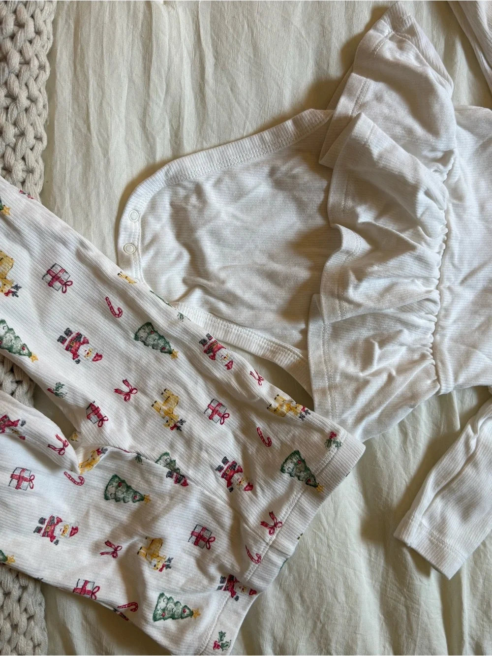Little Me Girls My 1st Christmas' Baby Set with Christmas Print Size 9m Cotton